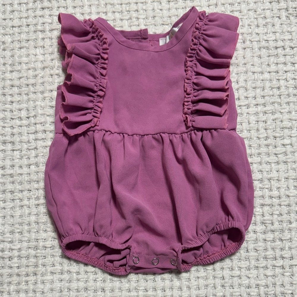 Bailey's Blossoms Pink Baby Romper
